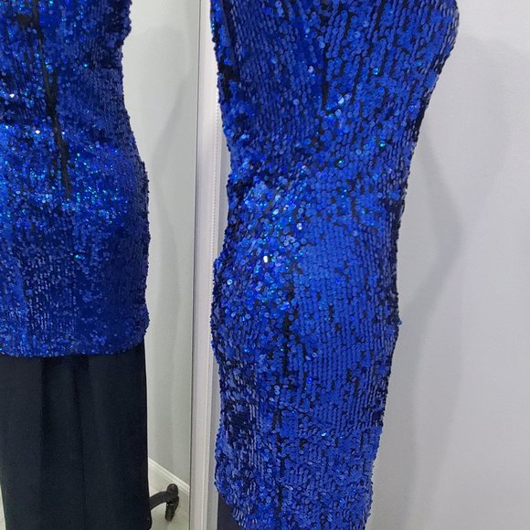 Blue Sequins Dress - Picture 2 of 5